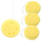 DRESSOOS 4er-pack Peeling-badeschwämme Rund Dusch-luffa Für Männer Frauen Jungen Und Mädchen Sanfter Körperschrubber