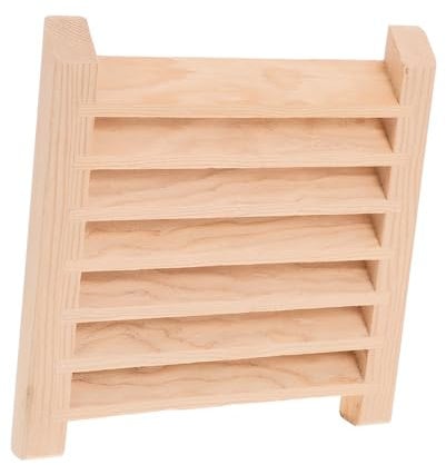 ARTIBETTER Ventilation Shutters Vent Sauna Air Vent Grille Steam Room Vent Sauna Room Air Ventilation Panel Vent Covers Khaki Wooden