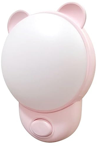 KOCKSHION Veilleuse Led Adorable Forme De Ours Lampe De Chevet Créative Pour Garçon Fille Prise Européenne Éclairage Décoratif Pour Chambre Et Nuit Facile à Utiliser
