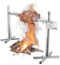 vnmudzeo Asador EléCtrico para Barbacoa De 114 Cm (45), Capacidad De 150 A 200 Kg (150 LB/Cm), Asador De Cordero con EspetóN, para Fiestas Al Aire Libre Y Camping