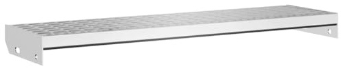 Yamxder Gitterrost-Treppenstufe 90 x 24 x 7 cm verzinkter Stahl Anti-Rutsch Leitersprosse für Indoor & Outdoor Robustes Treppenmaterial für Schulen Fabriken Wohnmobile Garten