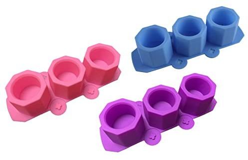 Ejoyous Juego de 3 Moldes de Silicona para Macetas, 22 X 9,2 X 5 Cm, para Hormigón, Cemento, Arcilla, Yeso, Macetas Suculentas, Recipientes para Velas para Usuarios de Manualidades en el Jardín