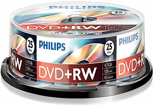 Philips 1x25 DVD+RW 4,7GB 4X SP