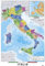 Grupo Erik Editores Karte Italien physische POLITICO – Poster