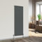 NRG Vertical Oval Column Radiator Bathroom Central Heating Anthracite 1800x590mm Single Panel Radiators