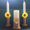Hochzeitskerzen, rustikale Kerzen, 3er-Set, Hochzeits-Unity-Kerzen, rustikale schicke Zeremonie-Kerzen, Unity-Kerzen mit Sonnenblumen