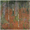 ARTland Wanddeko Wandbild Alu Verbundplatte für Innen & Outdoor Bild 30x30 cm Landschaften Wald Bäume Birke Birkenwald 1903 Jugendstil Gustav Klimt T8BW