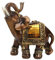 Supvox Elefant Dekofigur Vintage Skulptur Kunst Figuren Ornamente aus Harz für Schreibtisch Haus Büro Balkon Deko
