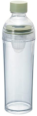 Hario Bouteille de thé à froid portable, 400 ml, vert fumé