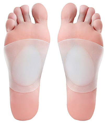 Gel Arch Support Sleeves, Arch Support Gel Pads for Plantar Fasciitis, Flat Feet, High or Fallen Arches, Foot and Heel Pain Relief