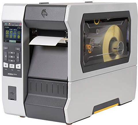 ZEBRA ZT610 Drucker mit Abreißkante - 600 DPI - Thermodirekt, Thermotransfer - 104 mm max. Druckbreite, Bluetooth, LAN, USB, seriell (RS-232) Schnittstellen (ZT61046-T0E0100Z)