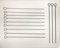 Piques à brochettes plates, inox 420 25cm, lot de 20