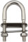 U-Bolzen mit 2 Platten und 2 Muttern DIN934 M10 X 55 mm - (1 Stück) - Edelstahl A4 - Bügelbolzen, Gewindebügel I BOOTSTEILE BRAUER®