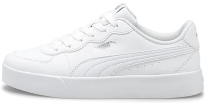 PUMA Damen Skye Clean Sneaker, Puma Weiß Puma Weiß Puma Silber, 42 EU
