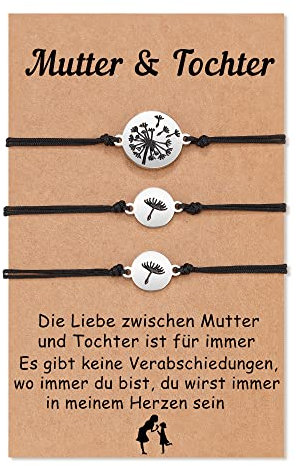 Aunis Mutter Tochter Geschenk, Muttertag Muttertagsgeschenk Mutter Tochter Armband Geburtstag Geschenk zum Mädchen Ostergeschenke Weihnachten