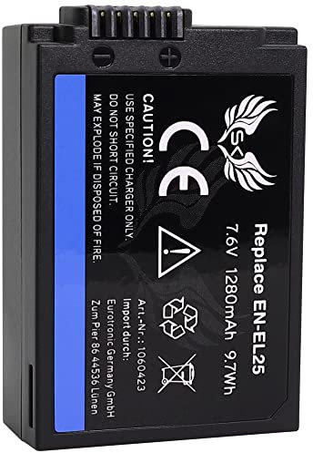 SK Akku Ersatz für Nikon EN-EL25 | 1280mAh | EN-EL25a für Nikon Z 30 / Z 50 / Z FC // Z30 / Z50 / ZFC