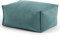 mokebo Pouf oder Hocker mit Stoffbezug 'Der Ruhestifter', Sitzhocker oder Sitzpouf mit EPS-Perlen-Füllung, auch als Fußhocker oder Beistelltisch fürs Wohnzimmer in 60x45x25 cm (B/T/H) in Petrol