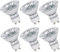 Comyan GU10 Halogen Bulbs 50W 230V GU10 Halogen Spotlight Bulbs 450lm 2800K Warm White 40° Beam Angle for Ceiling Lights Dimmable - 6Pack