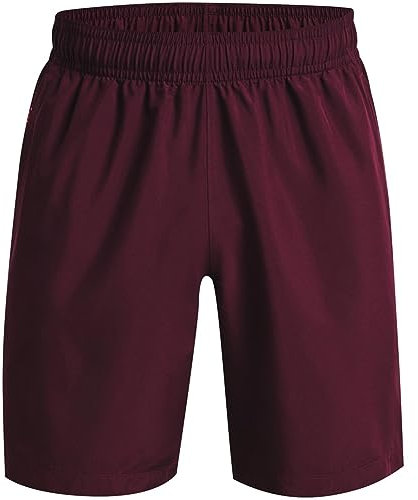 Under Armour Herren Gewebte Grafik-Shorts Kurze Hose, Dark Maroon/Beta, S