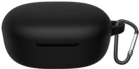 GIOPUEY Cover Compatibile con Xiaomi Redmi Buds 4 Lite, Cilicone Custodia, Ultrasottile Case Cover, Antiurto, Resistente ai Graffi - Nero