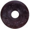 Lebensquelle Plus Edelstein Donut Ø 30 mm + Baumwollband + Edelsteinkarte | Naturstein Anhänger Halskette | Echte Heilsteinkette inkl. Band (Granat)