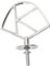 SPARES2GO Accesorio para batidor de acero inoxidable compatible con batidora Kenwood Chef A901 KM2 KM3 KM4 KM5 (forma K)