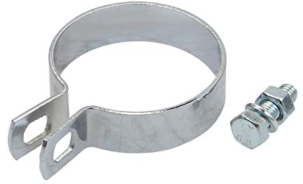 Auspuffschelle 60mm chrom Schalldämpfer Schelle kompatibel mit Zündapp Puch Kreidler Hercules Mofa Moped Mokick