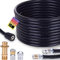 Pipe Cleaning Hose Set 15 m, 240 Bar Including M22 Adapter, Nozzles Rigid + Rotating for Kränzle Kärcher K2, K3, K4, K5, K6, K7 Pressure Washer Universal Pipe Cleaning Set High Pressure Hose