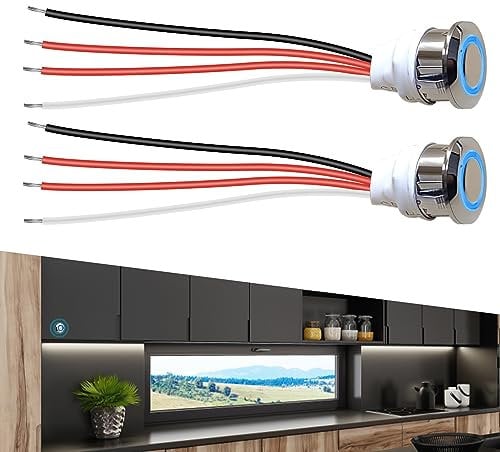 Nizirioo Interruptor Regulador Táctil LED: Vinterruptor Regulador Táctil de 12 V LED, Dimmerabile Senza Livelli Preimpostati Interruptor Tactil per Strisce LED Interruttore Dimmer Tattile LED