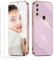 JIEZUIMEI Funda para Huawei P30 Lite con [Cristal Vidrio Templado Protector de Pantalla *2], Anti-Choque Carcasa, Silicona TPU Caso(Púrpura)