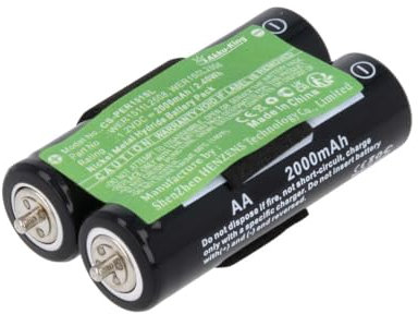 Akku kompatibel mit Panasonic WER1511L2508 - NI-MH 2000mAh - für ER-146 ER-147 ER-148 ER-149 ER-154 ER-1510 ER-1511 ER-1512 ER-160 ER-1610 ER-1611