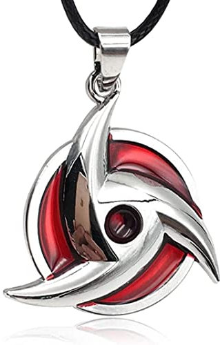 Giditrus Anime-Sharingan-Halskette – bester Cosplay-Schmuck, Anime-Schmuck, Anime-Halskette aus Aluminiumlegierung für Männer und Frauen, tolles Geschenk für Anime-Manga-Fans