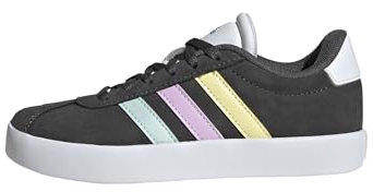 adidas Unisex Kinder VL Court Shoes, Grey six/Halo Mint/Bliss Lilac, 35 EU