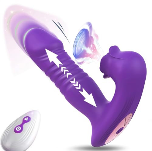 Vibratoreper donna professionale con Stimolazione Clitoride,Telecomando Controllo, Vibrante Per Coppia Sexytoysys Succhia Clotoride per donna 10 * 10 modalità Impermeabile per USB Ricaricabile