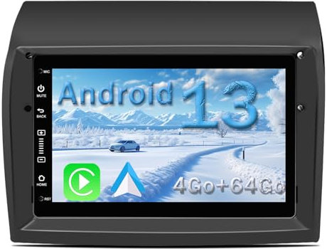 AWESAFE Autoradio Android 13 pour Peugeot Boxer/Citroën Jumper/Fiat Ducato【4Go+64Go】 avec Carplay Android Auto 7 Pouces Écran Tactile/GPS/FM/WiFi/Bluetooth/Commande au Volant//Aide au Stationnement
