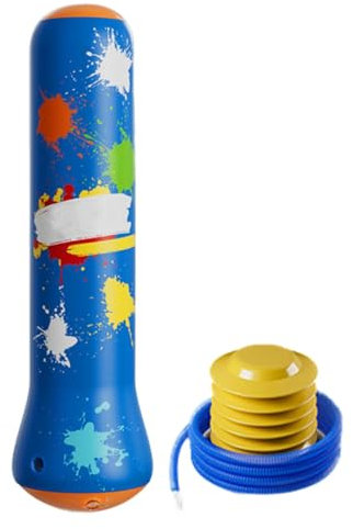 Bounce Back Boxing Bag, Inflatable Boxing Bag, Boxing Column Tumbler, Childrens Strength Exercise Bag, Bounce Back Punching Bag, Lightweight Punching Bag Perfect Use for Kids