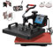 Izrielar Transferpresse, 8-in-1 Wärmepresse 38X30CM, Klappschalen-Sublimations-Transferdrucker, schnelles Aufheizen, Digitale präzise Temperaturkontrolle Heißpresse