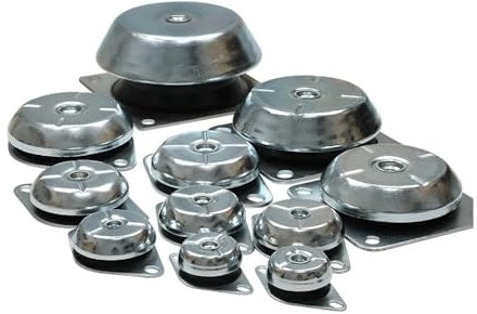 BIRXPMOS Metal Shock Absorber Generator Set Water Pump Engine Air Compressor Cushion Shockproof Rubber Foot SUNBOOOYIN(M20-180x66mm)