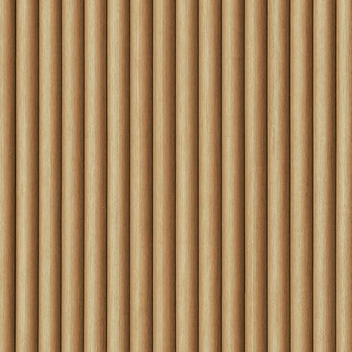 VaryPaper Wood Effect Vinyl Self Adhesive 3D Wood Slat Wallpaper 40cmx200cm Sticky Back Plastic Vinyl Wrap for Furniture Wooden Wallpaper for Living Room Hallway Fablon for Kitchen Cupboards Worktop