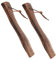 Happyyami 2st Axtstiel Aus Holz Kleiner Halter Werkzeug Beil Hämmer Halterung Für Gürtel Spaltaxt Titanhammer Axtkopf Pick-Griff Fix Streitaxt Doppelt Ersatzgriff Camping Coffee