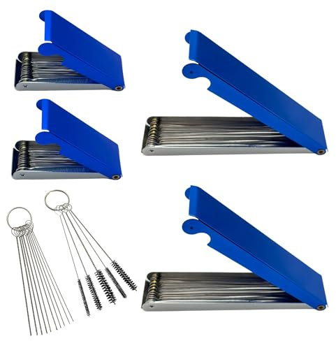 YGQ Reinigungs Set für Vergaser zum Reinigen von Schneidbrennerspitzen, Entfernen von Vergaserkohlenstoffschmutz zum Schweißen von Herdgasdüsen, Vergaser, Vergaserstrahlsprinkler und Dusche