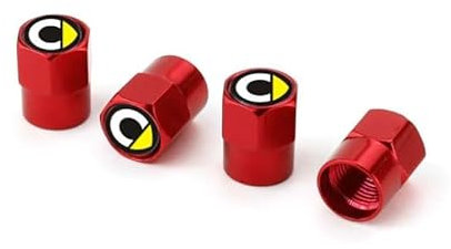 4 Stück Auto Reifenventilkappen für Smart 450 451 453 Fortwo Forfour, Auto Reifen Luftabdeckungen Staubkappen Ventilabdeckung Legierung Ventilkappen,G