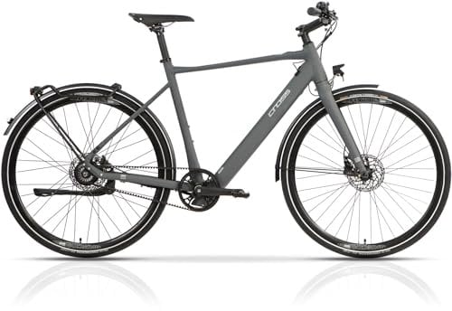 Airtracks 28 Zoll E-Bike Herren Urban Bike Street Citybike BAFANG 350WH Gates Carbon Belt Single Speed - Rahmen 50cm 55cm 60cm - Mod 2025 (55cm (Körpergröße 175-185cm))