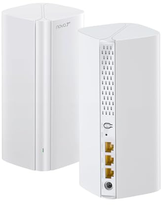 Tenda WiFi 7 Mesh System BE3600 – Dual Band Mesh WiFi System for Home, Covers Up to 4,600 Sq. Ft., Seamless Mesh Network with 3 Gigabit Ports, Supports 160+ Devices, MLO, VPN, 4K QAM, ME3 Pro (2-Pack)