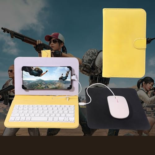 Tangxi Handy-Tastatur-Hülle, Cartoon-Muster, PVC-Schutzhülle für Handy-Tablets, Breite Kompatibilität, Einzigartiges Design, Einfach zu Verwenden, Sicheres Material, für Arbeit und Spiel auf Reisen
