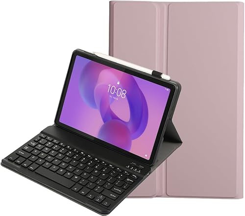 YKWXSC Funda con Teclado Español para Lenovo Yoga Tab 11,1 Pulgada Tablet 2025, Desmontable Teclado Español Ñ Bluetooth, Rosa