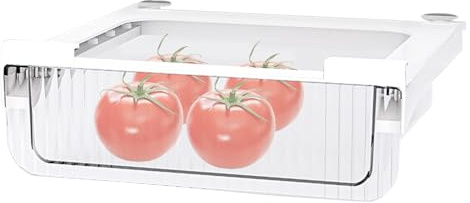 Tanxier Fridge Organizer Drawers,Undershelf Kitchen Storage Container,Stackable Fridge Shelf Storage Box,Pull Out Box for Food and Drinks