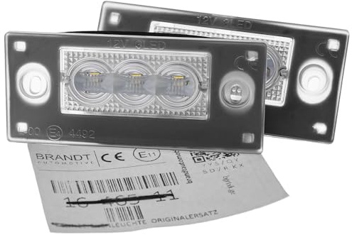 BRANDT AUTOMOTIVE Kennzeichenleuchten CREE LED kompatibel mit AUDI A3 S3 8L 96-03 A4 S4 RS4 AVANT 94-01 Kennzeichenbeleuchtung