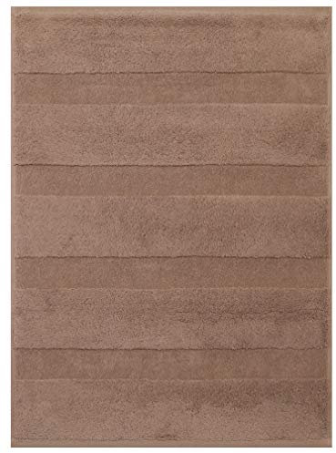 Betz Badvorleger Badematte Badteppich Duschvorleger Frottee Deluxe Größe 50x70 cm Qualität 680 g/m² 100% Baumwolle Farbe Mokka
