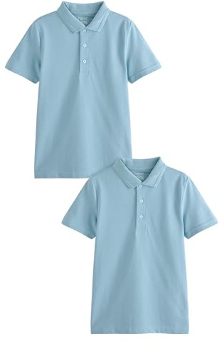 NEXT Jungen Poloshirts 2Er Pack (3 Bis 16 Jahre) Blau 10 Jahre